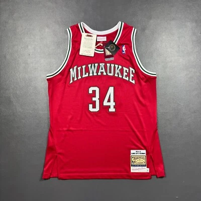100% Authentic Giannis Antetokounmpo Mitchell & Ness 14 15 Bucks Jersey Size 44 - Image 1 of 4
