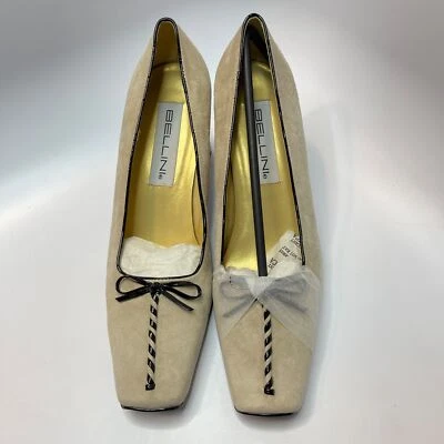 Bombas Bellini vintage de camurça "romance" novas sem etiquetas - Imagem 1 de 4