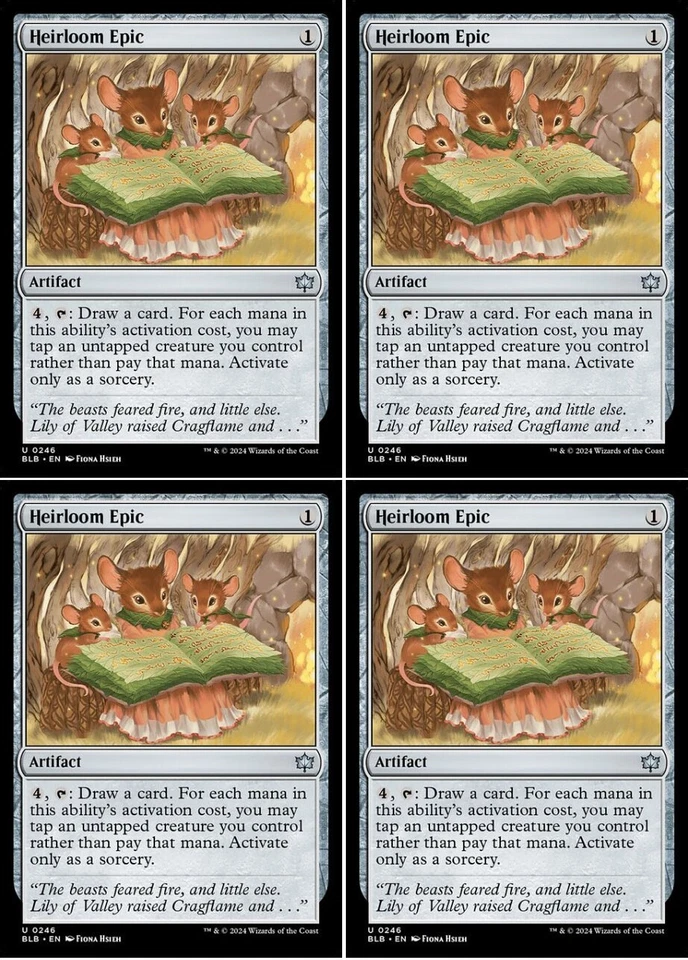 MTG - 4x HEIRLOOM EPIC - Bloomburrow (U) - Image 1 of 1
