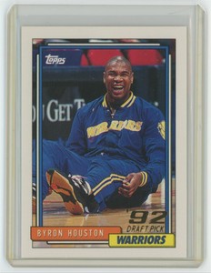 1992-93 Topps Byron Houston Rookie . Golden State Warriors #338