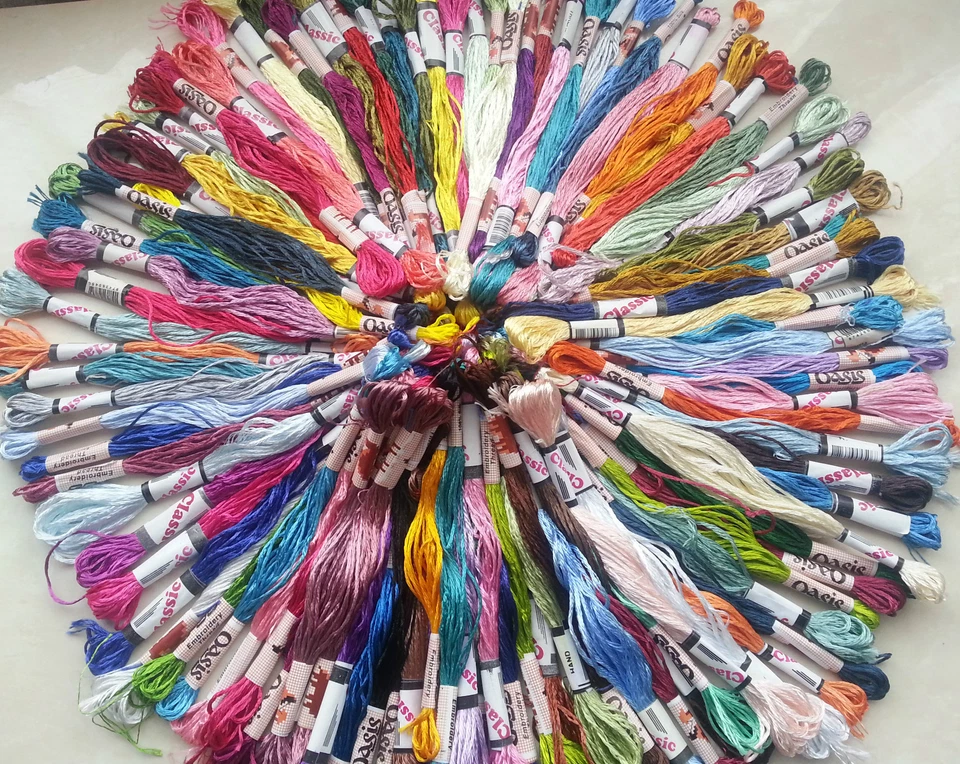 150 Art Silk/Rayon Stranded Skeins Embroidery Thread - Great Price - Image 1 of 1