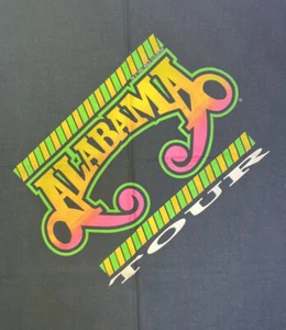 1991 Alabama Wild Country Tour Concert Vintage Bandana Handkerchief Scarf - Picture 1 of 4