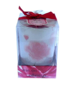 with love always candle in a jar vintage lane jennifer rose  i love you - Picture 1 of 2