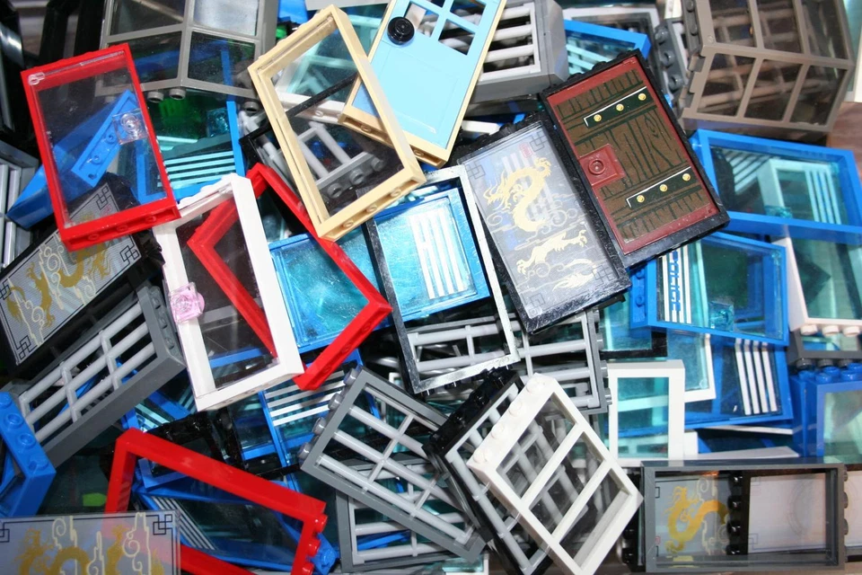 Lego ® 25x Türen Fenster - Konvolut -  City, Hausbau - Mix aus versch. Türen - Bild 1 von 1