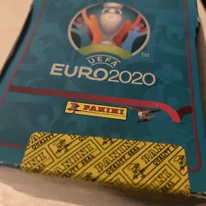 Panini UEFA Euro 2020 Sticker Box Mbappe Messi Ronaldo Modric 250 Sticker 50 Pa - Bild 1 von 7