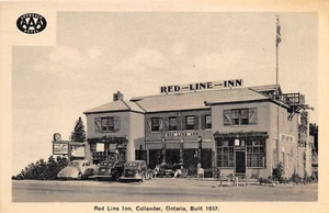 Callander Ontario Canada c1937 Postcard Red Line Inn - Picture 1 of 2