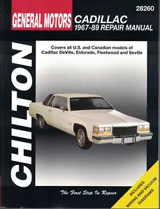 Chilton Manual: Cadillac DeVille Eldorado Fleetwood Seville 67-89 Price Reduced! - Picture 1 of 1