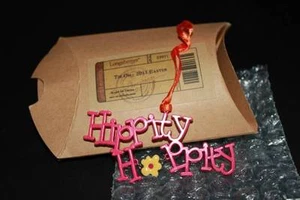 Longaberger 2011 Hippity-Hoppity Tie-On en rosa brillante #23971 NUEVO - Imagen 1 de 2