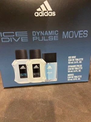 Adidas Fragrance Collection EDT Natural Spray, 3 Piece Set. - Image 1 of 3