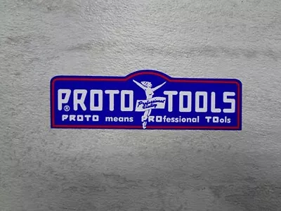 Proto Tools decal Blue Flying Lady graphic Sticker Toolbox restoration Pick Size Foto 1 de 2