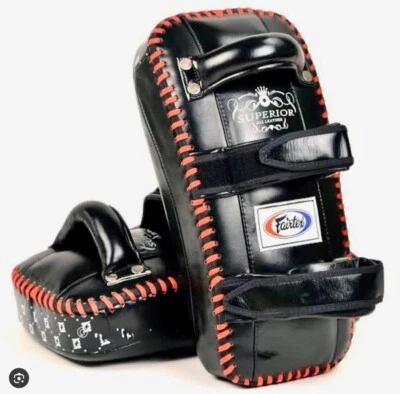 Almohadillas curvas estándar FAIRTEX MUAYTHAI cuero genuino súper premium KPLS2 Foto 1 de 4