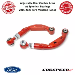 Godspeed Adj Rear Camber Arms w/ Spherical Bearing For 15-23 Ford Mustang (S550) - Bild 1 von 10