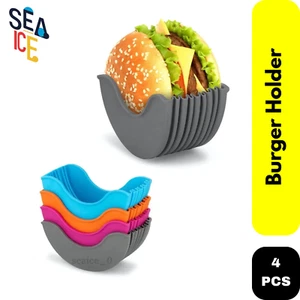 New Reusable Burger Holder – Mess-Free Eating | Easy to Wash | Perfect Parties - Picture 1 of 3