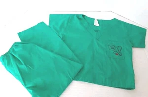 Kids Halloween Costume Nurse In Training RN Size 5/6 Cloth Scrubs - Picture 1 of 14