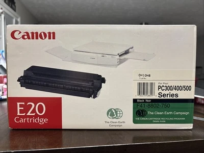 NEW Canon E20 Black Toner Copier Cartridge OEM Genuine SEALED PC300/400/500 - Image 1 of 4
