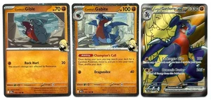 Cynthia’s Garchomp Ex 204 Black Star Promo with Gible + Gabite Cosmo Holos - Picture 1 of 7