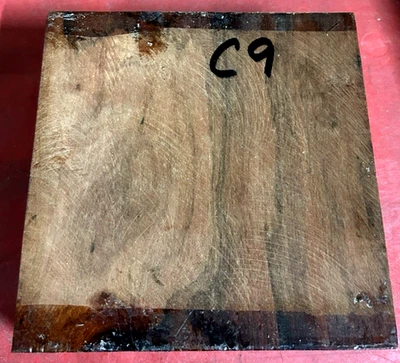 UN HORNO SECADO EXÓTICO PALO DE ROSA TORNEADO EN BLANCO TAZÓN/PLATO DE MADERA 6" X 6" X 2" C9 Foto 1 de 2