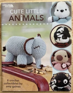 Cute Little Animals Crochet patterns Designed By Amy Gaines For Leisure Arts - Picture 1 of 3
