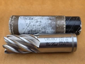 NEW WELDON 1-1/4 DIA, 6 FLUTE, OAL. 4-1/2, COKO 40-8 PART# 357004 UNI- LOAD HSS - Picture 1 of 9