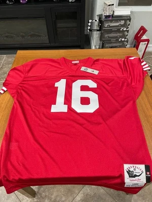 49ERS Joe Montana #16 Mitchell & Ness Retro Jersey 2XL Auténtico Foto 1 de 4