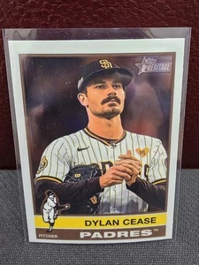 2025 Topps Heritage Dylan Cease Chrome Parallel Card ⚾San Diego Padres⚾ - Picture 1 of 2