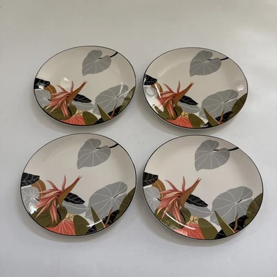 Vintage Sango Larry Laslo Birds of Paradise 7001 Japan 4 Salad Plates MCM - Image 1 of 4