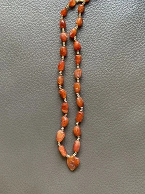 Collar de cuentas de cornalina Foto 1 de 4