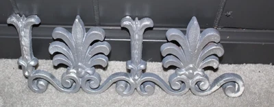 Juego de 2 jardines con acento de salvamento arquitectónico de montaje de aluminio fundido Foto 1 de 3