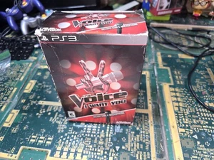 PS3 The Voice: I Want You Juego Paquete Logitech Micrófono Canto Fiesta-Sellado - Imagen 1 de 16