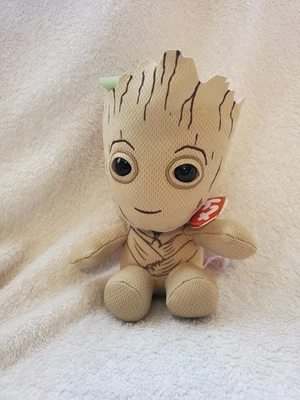 Marvel's Guardians of the Galaxy, TY Beanie Babies 7" Baby Groot Plush Doll  - Image 1 of 4