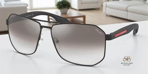 Gafas de sol para hombre PRADA LINEA ROSSA PS 51VS 1BO5O0 negro mate gris degradado 62 mm - Imagen 1 de 3