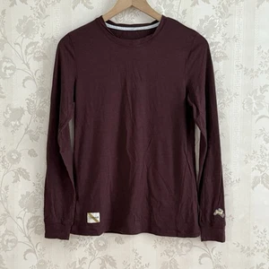 Tracksmith Top Damen Gr. S Harrier Performance Merino Wool Burgundy Running - Bild 1 von 10