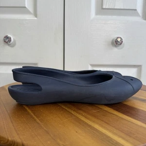 Crocs Farrah flache Damen-Slipper marineblau 11 wasserdicht zehenfrei Fersenriemenschuh - Bild 1 von 7