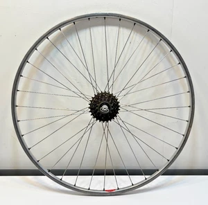 Rueda trasera Campagnolo Record Hub vintage rígida 6 velocidades 36 radios aluminio 700C - Imagen 1 de 7