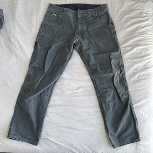Kuhl The Law Men’s 36x30 Cargo Work Hiking Pants Gray Vintage Patina Dye - Picture 1 of 13