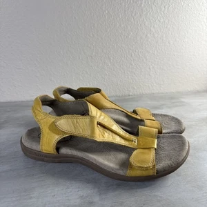 Taos The Show Sandals Lightweight Leather Womens Size 7 Yellow TSH-14039 - Picture 1 of 6
