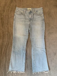 Madewell Jeans Womens 30 Blue Mid Rise Kick Out Denim Medium Wash - Picture 1 of 8