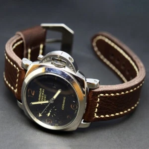 Genuine Leather watch strap Handmade 22- 26mm Vintage Swiss Ammo wristwatch band - Picture 1 of 5