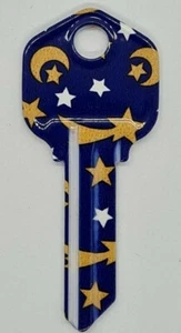 Moon & Stars House Key Blank - Keys - Locks - KW1- LW4 - FREE AUS POST - Picture 1 of 2