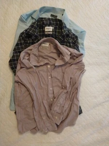 Lot of 3 Men's Dress Shirts Size M 2 Goodfellow & Co + 1 Black Label By Ruffini - Picture 1 of 7