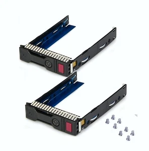 Lot of 2 for HP 651314-001 3.5" SAS SATA Tray Hot-Swap Hard Drive Caddy G8 G9 - Afbeelding 1 van 8
