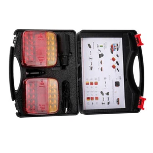 Bezprzewodowe tylne światła Oświetlenie przyczepy Tylne światła Tylne światła Zestaw Magnes Bateria - Zdjęcie 1 z 13