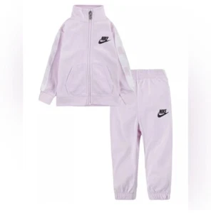 New Nike Pink Tricot Tracksuit Jacket and Joggers, 2 Piece Set, Sz 4 or XS - Picture 1 of 11