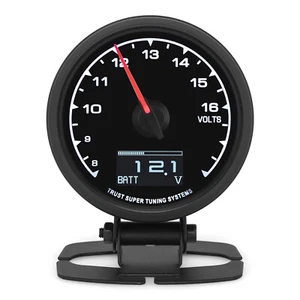 2.5'' 60mm Digital&Pointer Universal Voltmeter 8-18V Voltage 7 Colors LED  - Picture 1 of 10