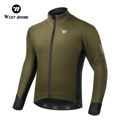 Chaqueta de Ciclismo de Invierno WEST BIKING Camisetas de Bicicleta MTB Abrigo Impermeable a Prueba de Viento Foto 1 de 4