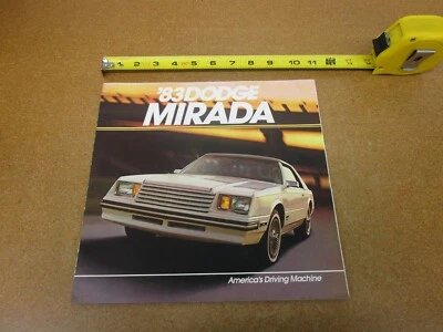 1983 Dodge Mirada sales brochure 8 pg folder ORIGINAL literature - Изображение 1 из 4
