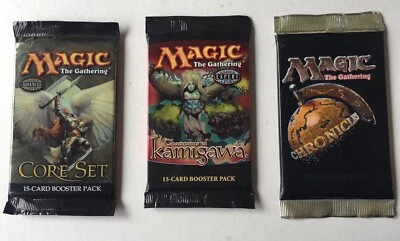 3   Magic Sealed Boosters, 9th Core Set, Champions Of Kamigawa, Chronicles - Image 1 of 2