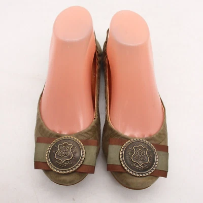 Женские балетки Jeffrey Campbell с гербом размер 8 оливковая кожа - Изображение 1 из 4