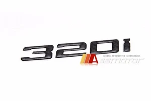 Rear Trunk Emblem Badge Carbon Fiber Letters 320i fits BMW E30 E36 E46 E90 F30 - Picture 1 of 1