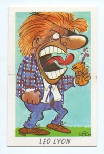 1973 Sunicrust Weg's Footy Funnies LEO LYON Fitzroy (Hey Mums Blue Back) - Bild 1 von 2